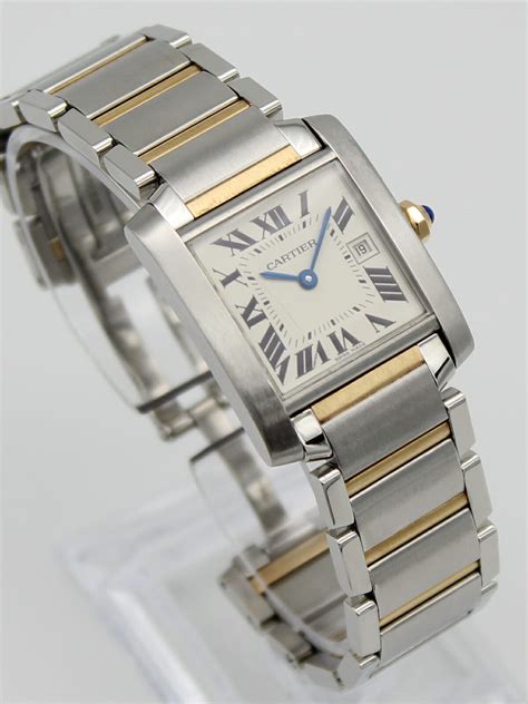 cartier watch france|cartier tank francaise two tone.